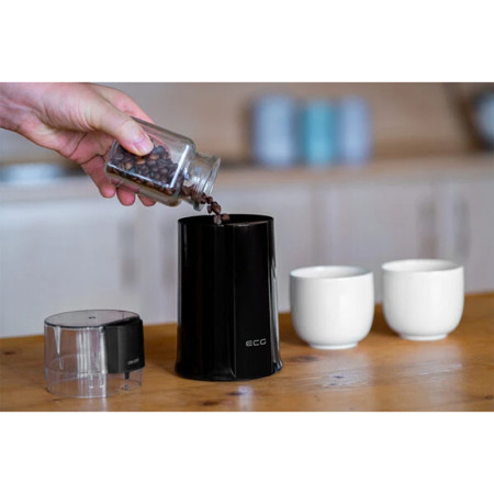 Mlynček na kávu ECG KM 122 Easygrind Black 200W