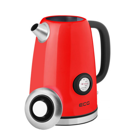Kanvica rýchlovarná ECG RK1700 MAGNIFICA CORSA červená 1,7L s teplomerom