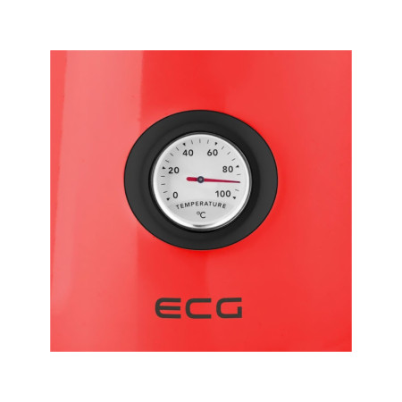 Kanvica rýchlovarná ECG RK1700 MAGNIFICA CORSA červená 1,7L s teplomerom
