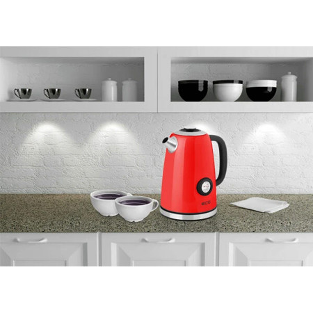 Kanvica rýchlovarná ECG RK1700 MAGNIFICA CORSA červená 1,7L s teplomerom