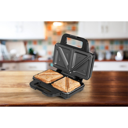 Sendvičovač ECG S 2120 Grande nerez 900W (trojuholníky)