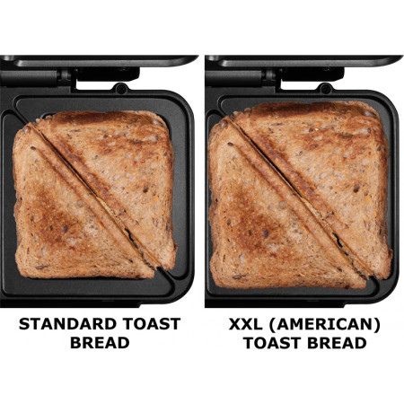 Sendvičovač ECG S 2120 Grande nerez 900W (trojuholníky)