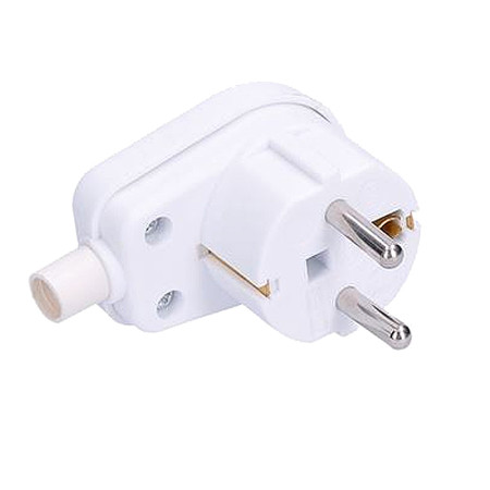 Vidlica 230V biela uhlová SOLIGHT P70