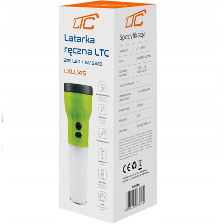 Svietidlo LED ACCU LTC LXLL145 2W+1W (WN10)