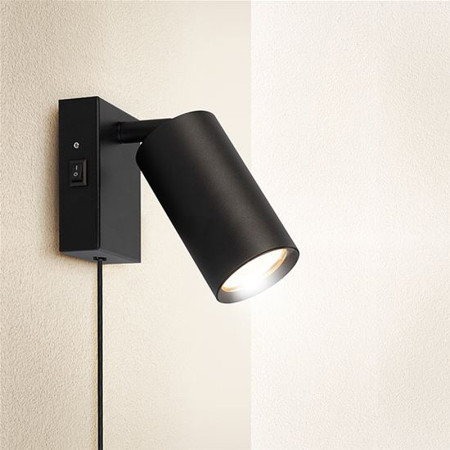 Lampa nástenná 1xGU10 čierna CELE SOLIGHT WO3002-B