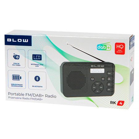 Rádio prenosné BLOW RK4 s BLUETOOTH a DAB+