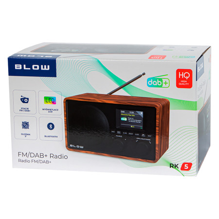 Rádio BLOW RK5 s BLUETOOTH+USB+AUX a DAB+