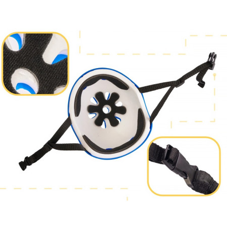 Detská prilba s chráničmi DYNAMIC HELMET modrá