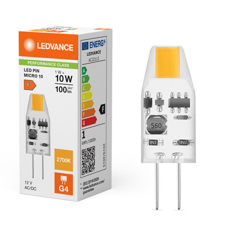 Žiarovka LEDVANCE LED MICRO PIN10 G4 1W/827 100lm