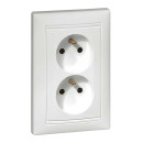 Dvojzásuvka LEGRAND VALENA 774390 biela