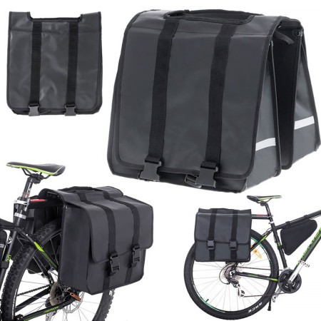 Brašňa na bicykel pre nosič batožiny dvojkomorová 35l RALLEX