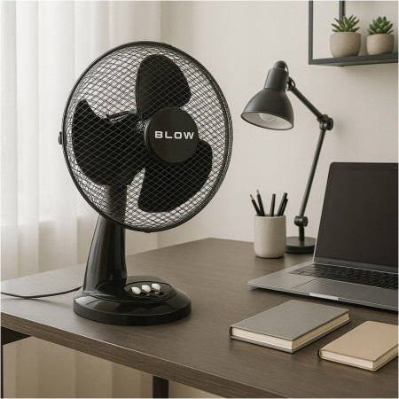 Ventilátor stolový 30cm BLOW 44-063 čierny