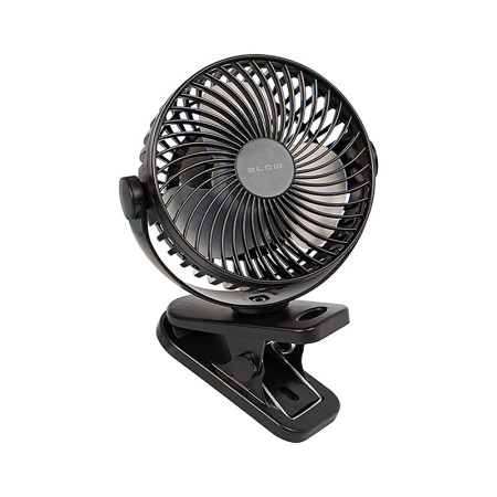 Ventilátor stolový 15cm na štipec BLOW 44-505 3W nabíjateľný