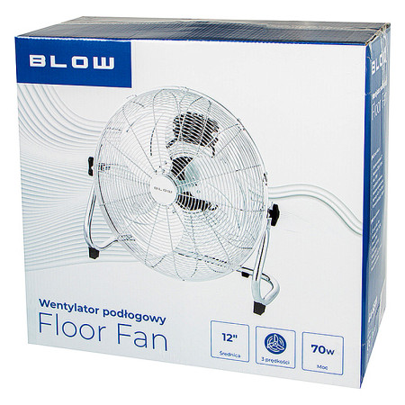 Ventilátor podlahový 30cm BLOW 44-651 70W kovový