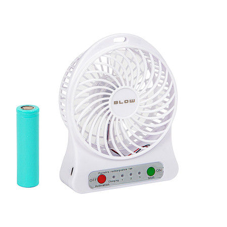 Ventilátor stolový 10cm BLOW 44-502 4,5W nabíjateľný