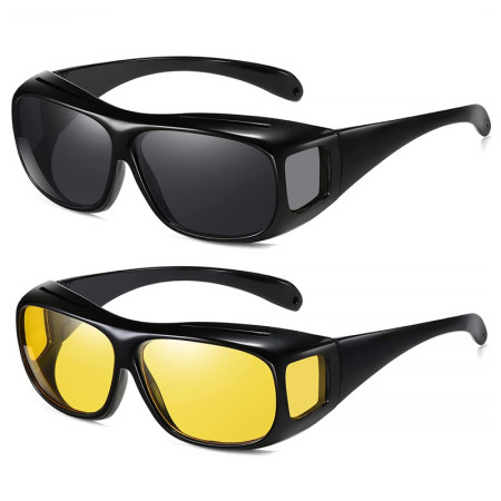 Okuliare pre vodičov HD VISION 2ks žlté a čierne