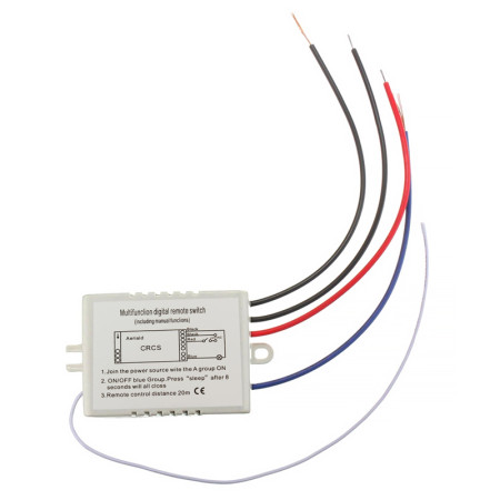 Spínač diaľkovo ovládaný RF s diaľkovým ovládačom AERIALD CRCS