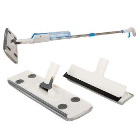 Mop na podlahu striekací so stierkou na okná MOP SPRAY YY-SM003 2v1