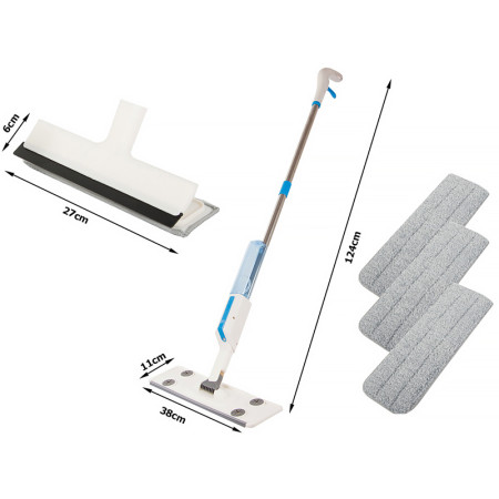 Mop na podlahu striekací so stierkou na okná MOP SPRAY YY-SM003 2v1