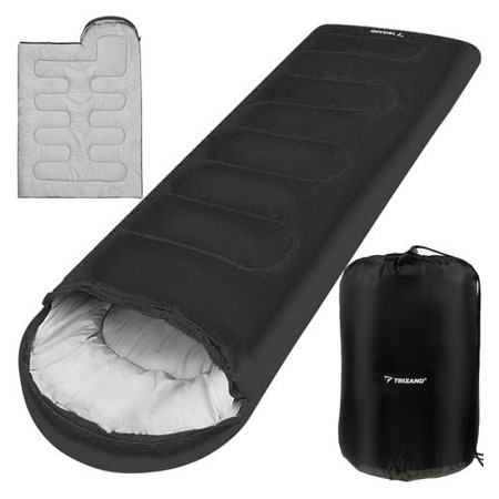 Spacák TRIZAND 00021084 čierny 2v1 a prikrývka