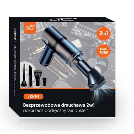 Vysávač ručný nabíjateľný 70W LTC LXKP4 2v1 Air Duster