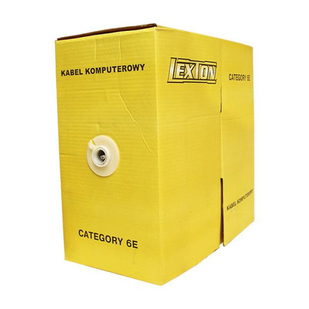 Kábel UTP DROT CAT 6e 305m LEXTON 100% CU
