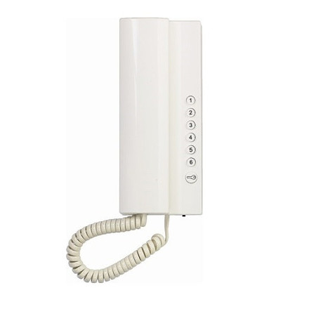 Telefón domáci TESLA 4FP21103.201 ELEGANT biely s reguláciou hlasitosti