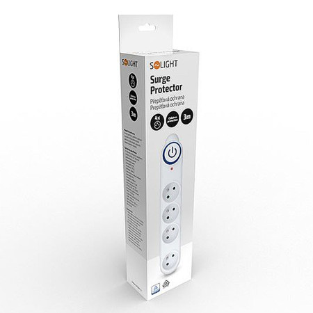 Prepäťová ochrana 3m/4z+V SOLIGHT PO47 biela