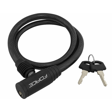 Zámok na bicykel a motocykel kľúčový 80cmx12mm