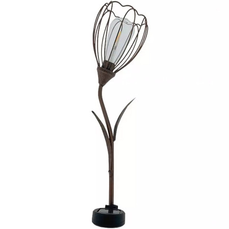 Lampa solárna HOME decor HD309 LILLY bronzový kvet