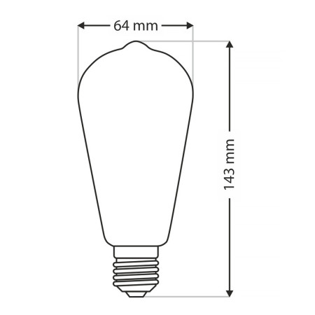 Žiarovka HOME decor LED HD315 E27 2,8-3,2V 2700K 8lm pre solárne lampy