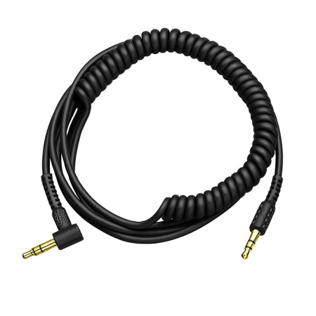 Kábel JACK3,5st vidlica/JACK3,5st vidlica 1,3-2m MARSHALL HEADPHONE AUDIO CABLE BLACK 20cm krútený (A51)
