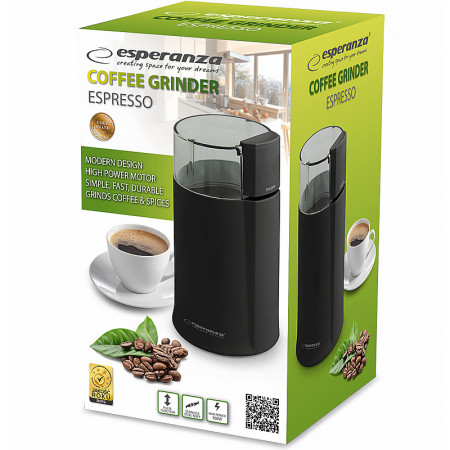 Mlynček na kávu ESPERANZA EKC001K ESPRESSO čierny