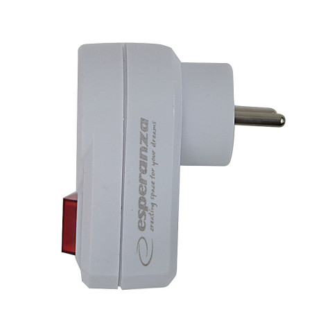 Zásuvka priebežná s vypínačom ESPERANZA ELK301W (P96)