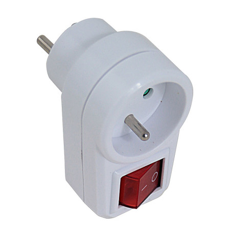 Zásuvka priebežná s vypínačom ESPERANZA ELK301W (P96)