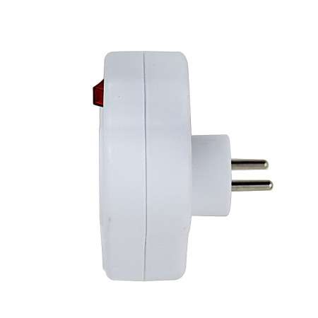 Rozdvojka ESPERANZA ELK311W biela (2xgula+V+USBC+USBA priamy trojuholník) (P99USBC)