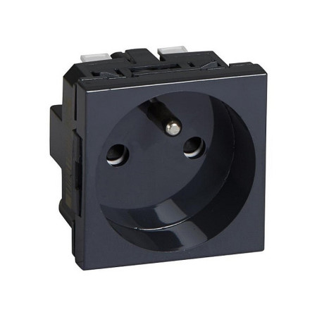 Jednozásuvka LEGRAND MOSAIC SP77140BK čierna