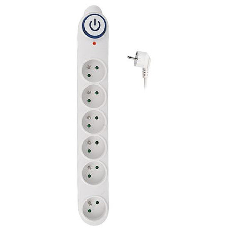 Prepäťová ochrana 5m/6z+V SOLIGHT PO64 biela