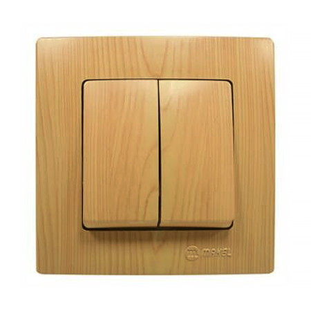 Vypínač č.5B MAKEL svetlé drevo