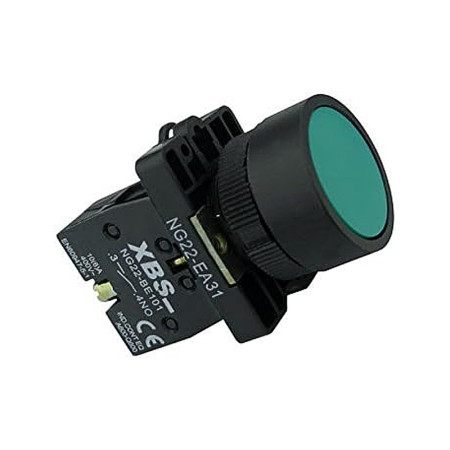 Tlačidlo 0-1 s kontaktom NO XBS NG22-EA31 zelené 6A