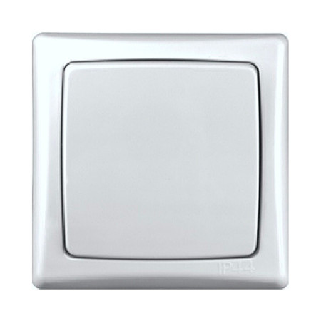 Vypínač č.6 VDT IP44 TESLA 4FN58135.2101 biely