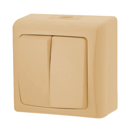 Vypínač č.5 VDT IP44 TESLA 4FN58132.2115 slonová kosť