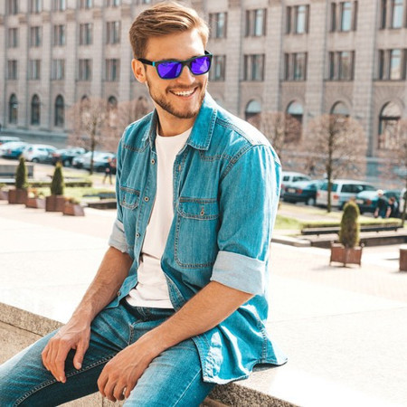 Slnečné okuliare TRIZAND 21149 UV400 modré