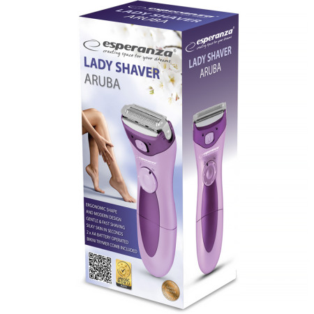 Strojček holiaci dámsky ESPERANZA EBG003V Aruba Violet Pink