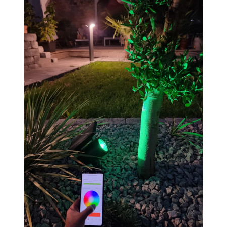 Lampa solárna OSRAM SMART+ BT Solar Spot RGB+TW 0,6W 60lm