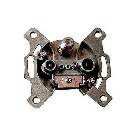 Zásuvka TV+R+SAT priebežná 8dB SOLIGHT XA06