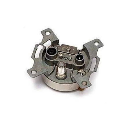 Zásuvka TV+R+SAT priebežná 8dB SOLIGHT XA06