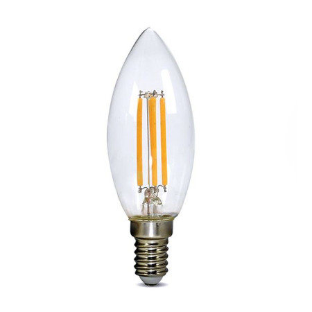 Žiarovka SOLIGHT WZ401A-1 LED E14 4W/3000K sviečka FILAMENT