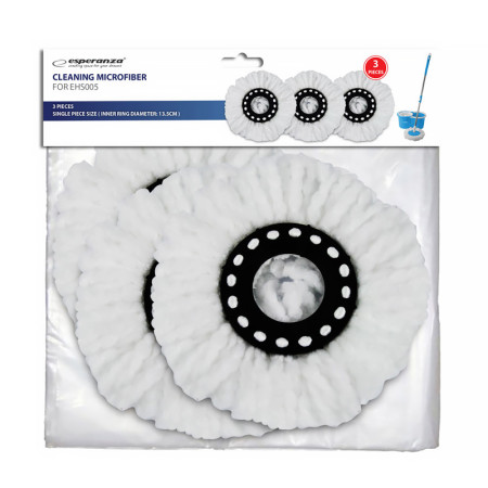 Náhradná náplň pre mop na podlahu ESPERANZA EHS005SP3 SPIN MOP (3ks)