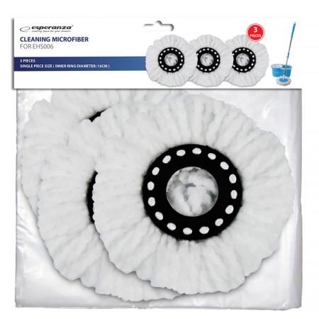 Náhradná náplň pre mop na podlahu ESPERANZA EHS006SP3 SPIN MOP (3ks)